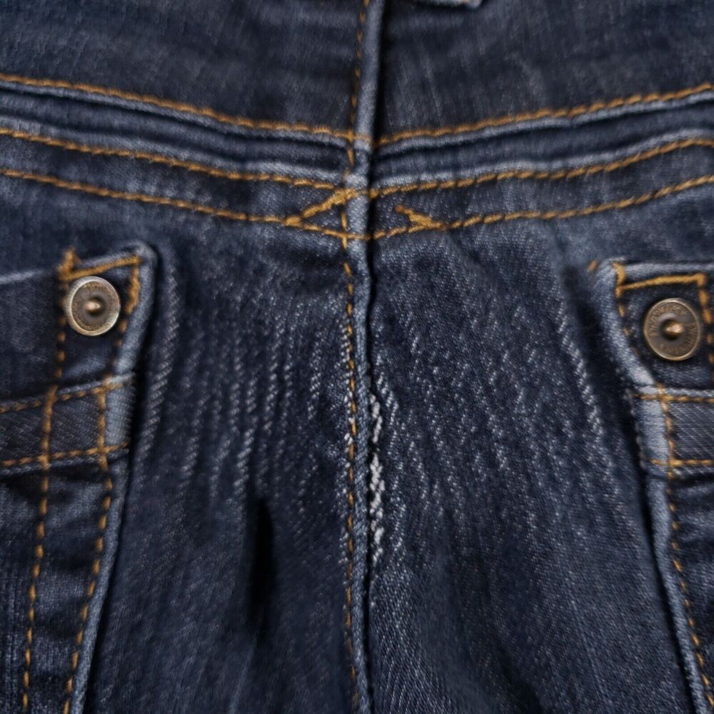 Democracy Jeans Womens 30x25 Size 4 Ab Tech Dark Wash Skinny Stretch Elastic - Picture 4 of 16